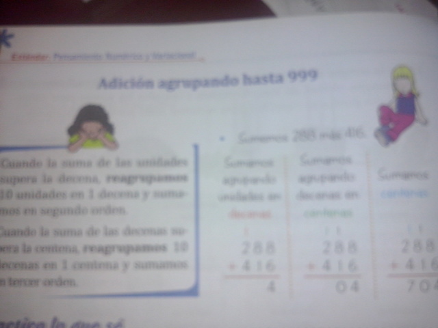 ADICIÓN CON NÚMERO DE TRES CIFRAS AGRUPANDO