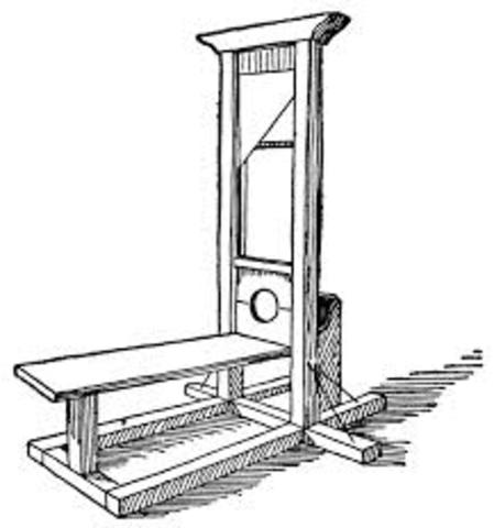 The guillotine was invented