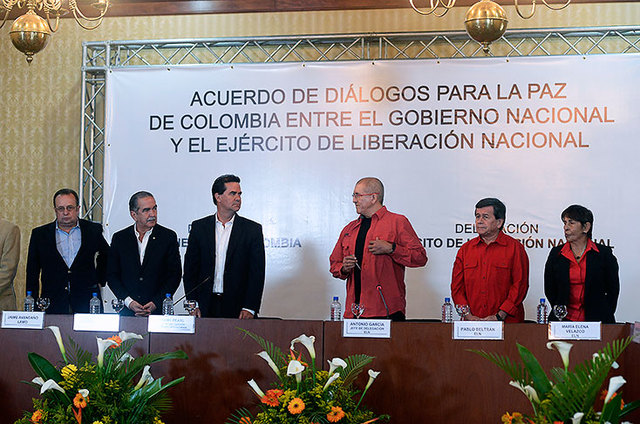 Comienzo oficial de las negociaciones de paz entre el Gobierno Santos y las FARC-EP