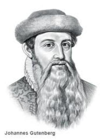 Johannes Gutenberg invented the printing press