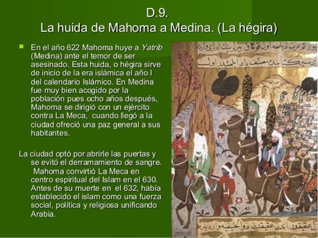 Inici del calendari islàmic (hègira)