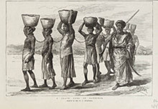 african slaves were shipped along the middle passageway of triangular trade