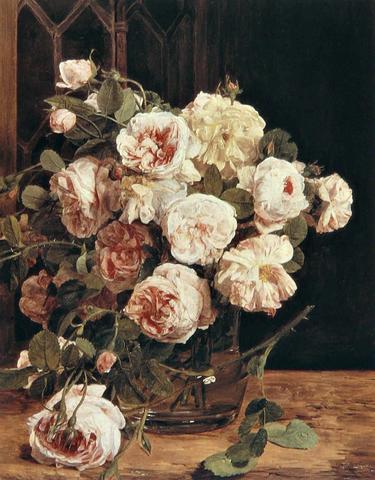 F. G. Waldmüller, Rose sulla finestra, 1832
