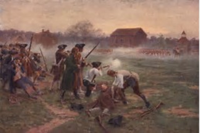 Battles at Lexington and Concord