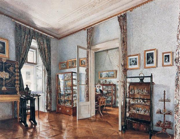 Rudolf von Alt, Interno della casa del Principe di Liechtenstein presso Vienna, 1841