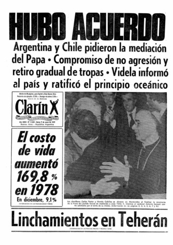 Relaciones con Chile por el Canal de Beagle.