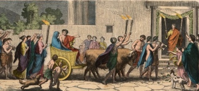 wedding of King Pelius and Thetis