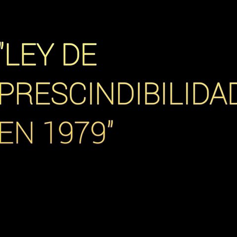 "Ley de Prescindibilidad"