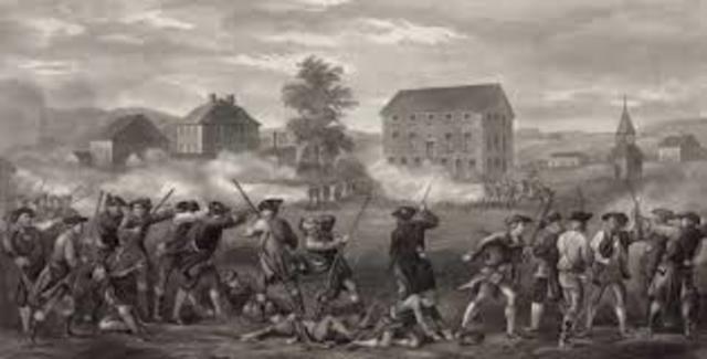 Battles at Lexington and Concord