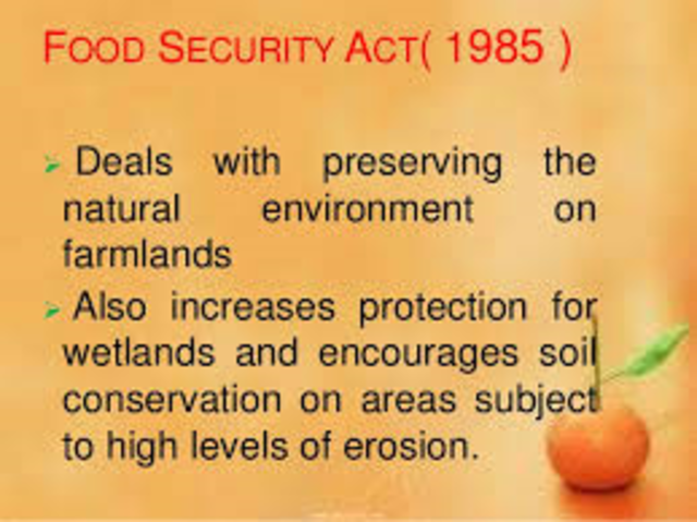 Food Security Act of 1985