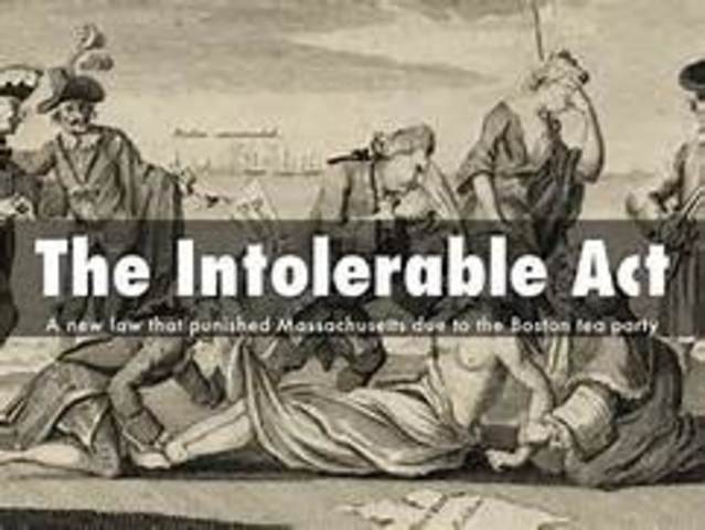 The Intolerable Acts