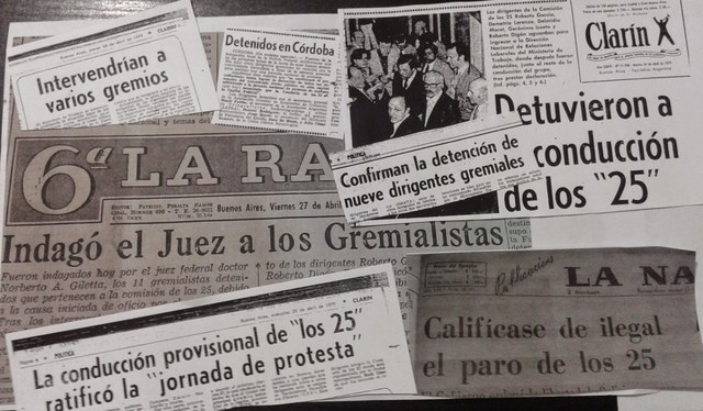 Primer paro nacional en contra del gobierno militar