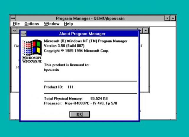WINDOWS NT 3.5