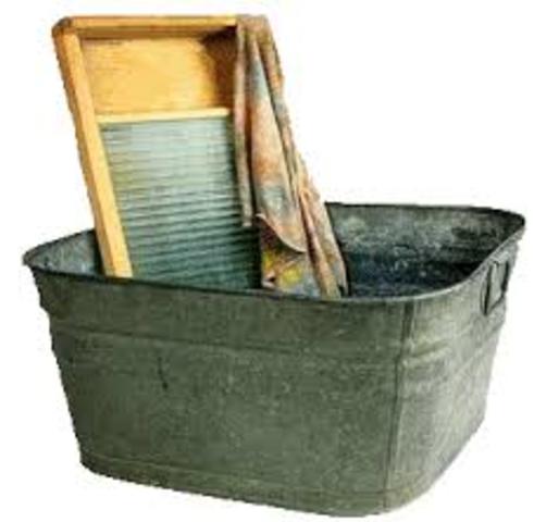 Scrub boards were used