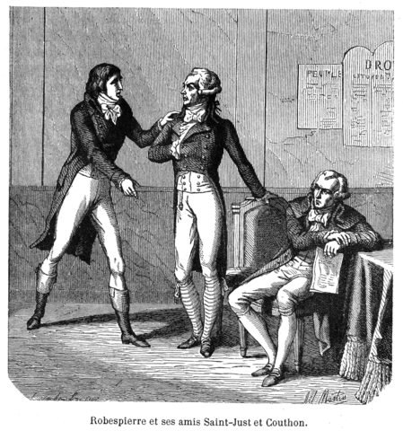 Robespierre es guillotinado junto a Saint-Just, Couthon y otros 19 de sus partidarios