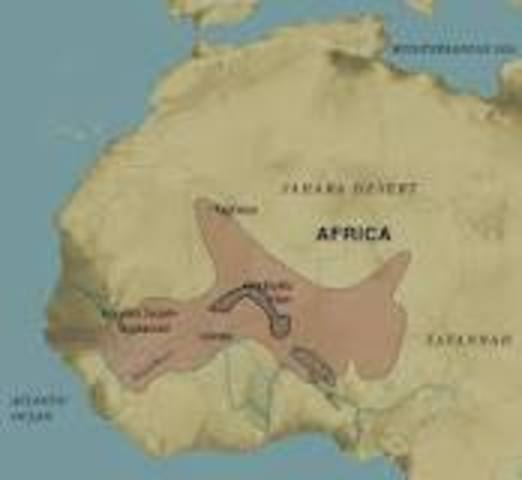 The songhai empire was established in africa