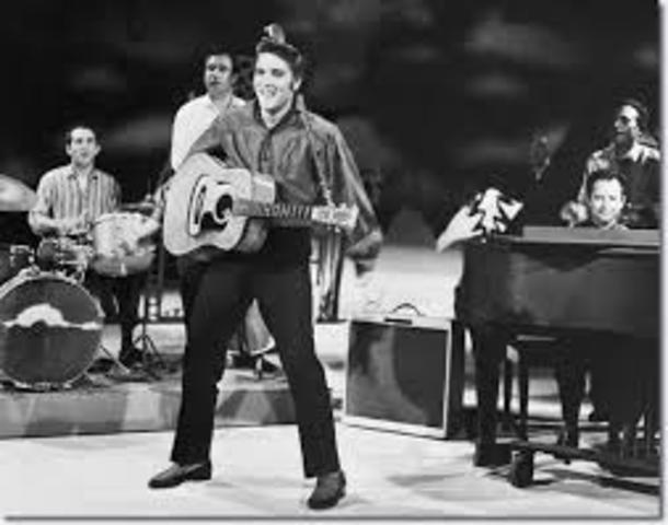 Elvis on Ed Sullivan Show (1956).