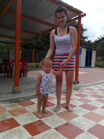 piscina con Samuel