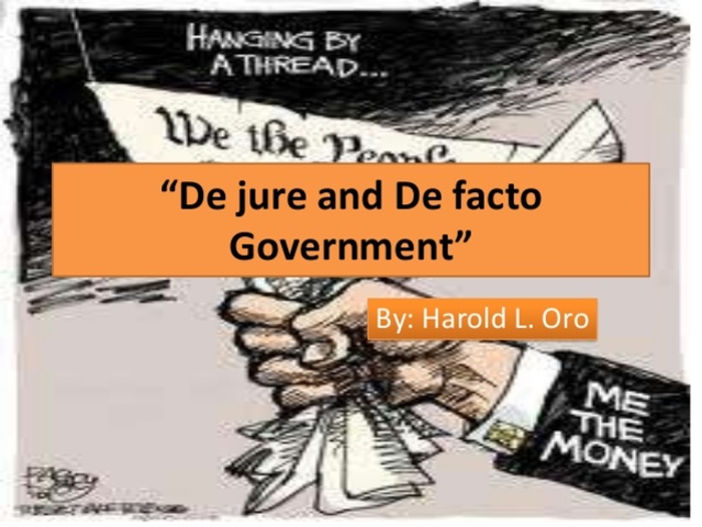 De Facto Government