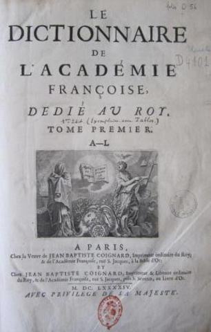 LANGUE: Dictionnaire français