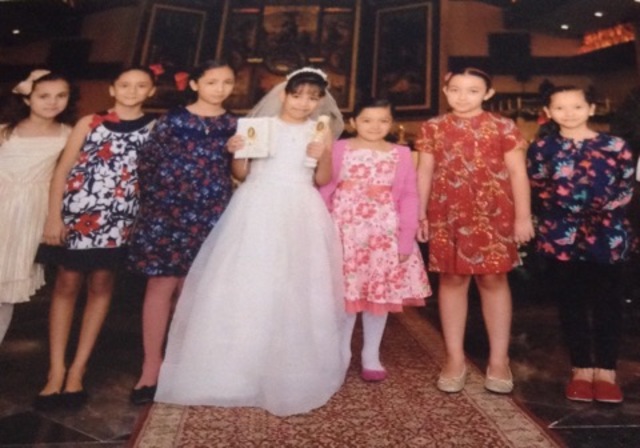 Hice mi primera comunión