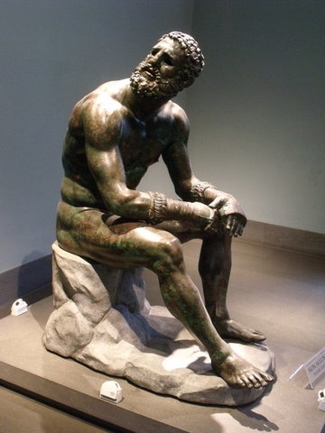 Seated Boxer