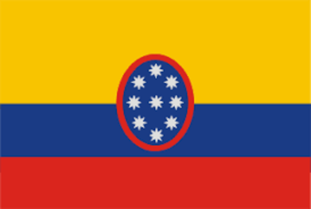 Bandera de los estados unidos de Colombia 1861-1886