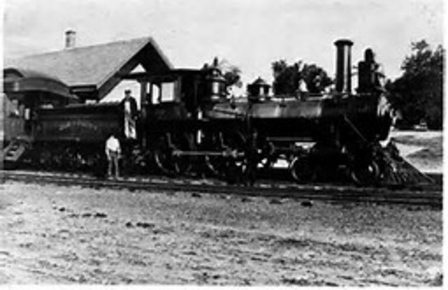 1836: The first railroad route was inaugurated.