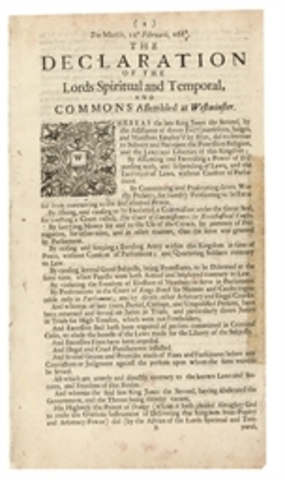 Declaration of Right of 1689