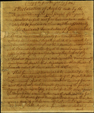 george mason offered va declaration of rights