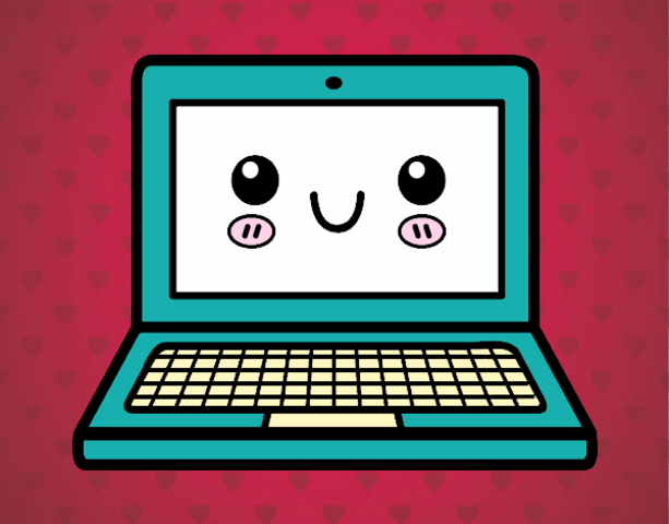 Consepto de red de ordenadores