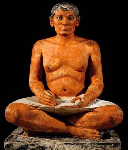 Seated scribe