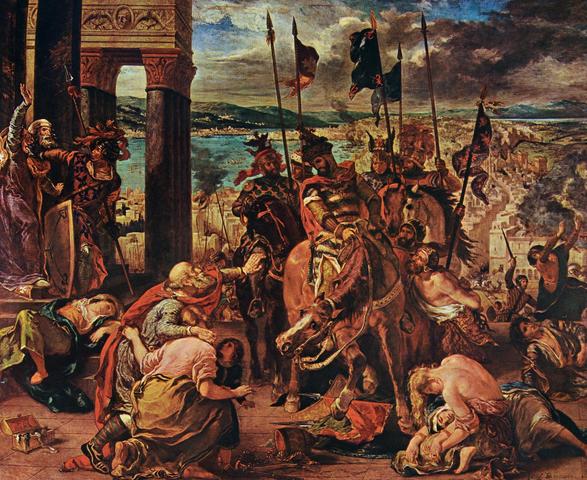E. Delacroix, L’entrata dei Crociati a Costantinopoli, 1840