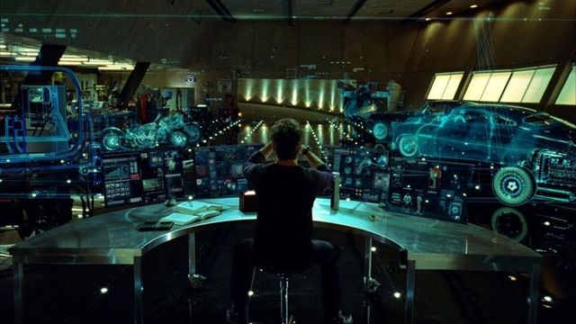 Computadoras hechas holograma