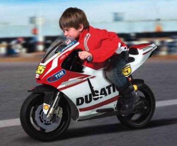 primera vez que manejaba moto