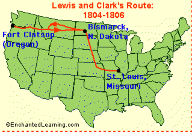 Lewis & Clark journey