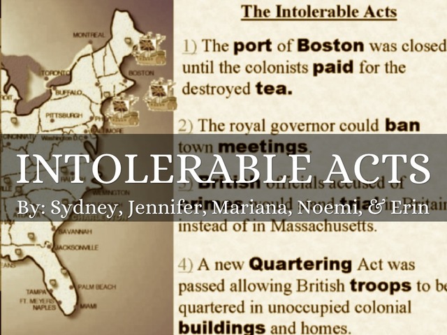 Intolerable Acts