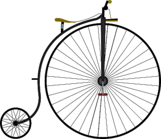 bicicleta de rueda alta