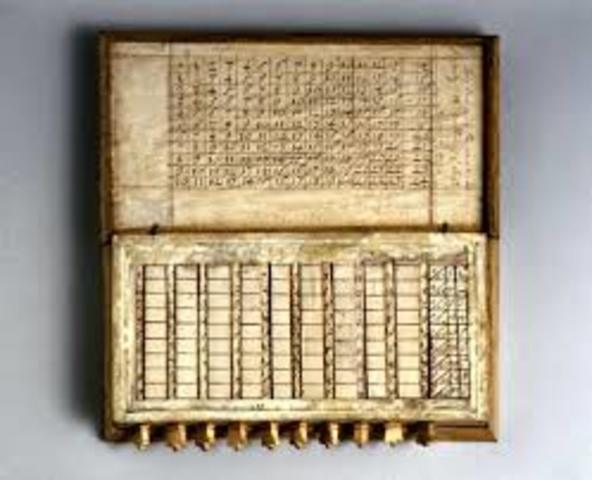 ESQUEMA DE  LOGARITMO JOHN NAPIER 1614