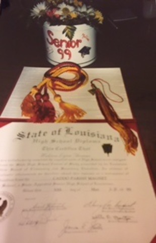 High School Years: Photo included of my high school graduation party