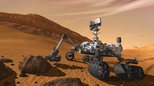 EL ROBOT CURIOSITY DE LA NASA SE REGISTRA EN LA APLICACION DE LOCALIZACION FOURSQUARE DESDE EL PLANETA MARTE.