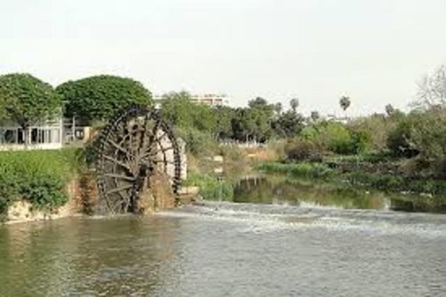 The Quatinah Barrage or Lake Homs Dam ( Syria)