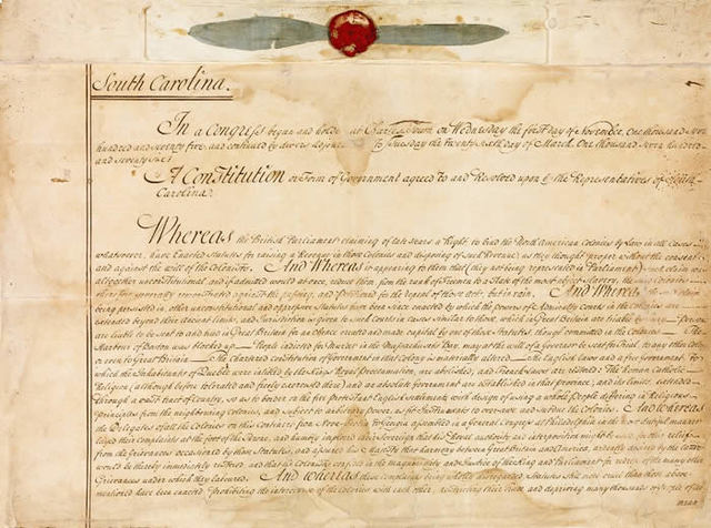 South Carolina Constitution of 1776
