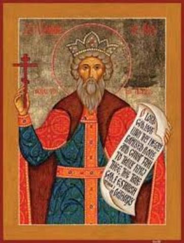 Conversion of Prince Vladimir of Kiev to Orthodox Christianity (Kievan Russ)