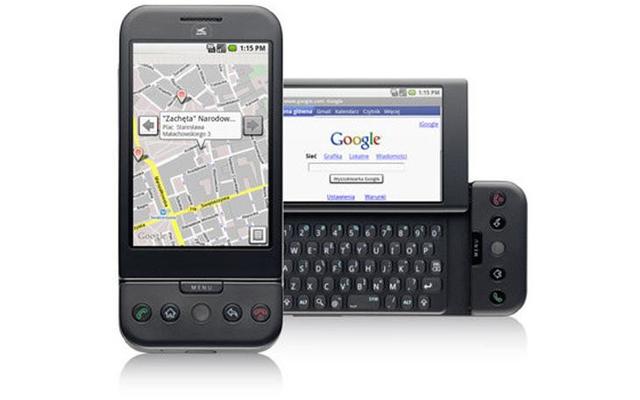 Pierwszy telefon z androidem.