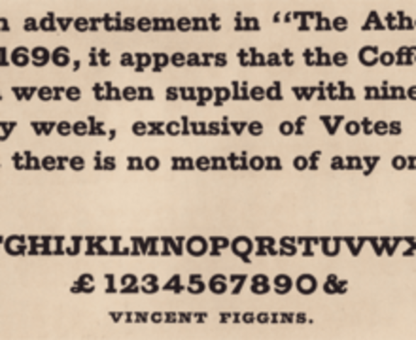 1820 – Tipógrafo Vincent Figgins