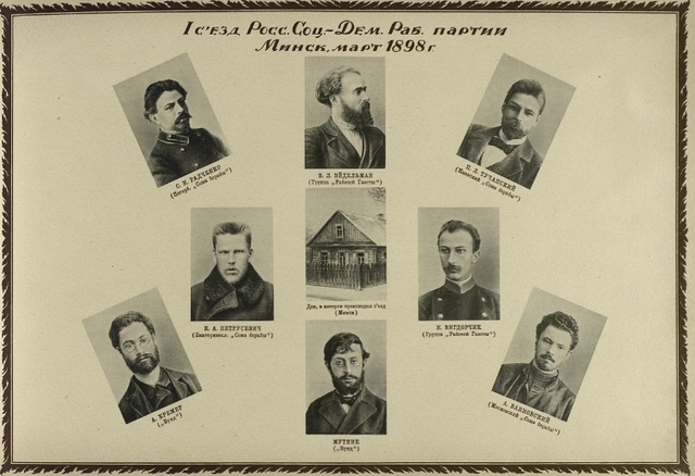 Russian social-democratic party splits.