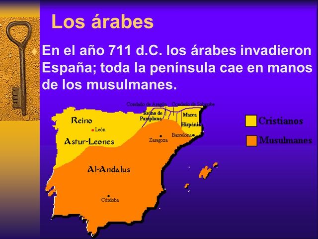 Los musulmanes cruzan el estrecho de Gibraltar e invaden España