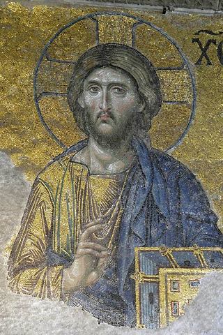 Detail of Deesis Mosaic in Hagia Sophia