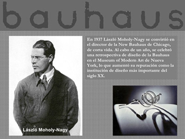 Moholy-Nagy, director de la escuela de diseño.